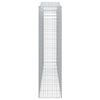 vidaXL Габионни кошници арка 9 бр 400x50x200/220 см поцинковано желязо