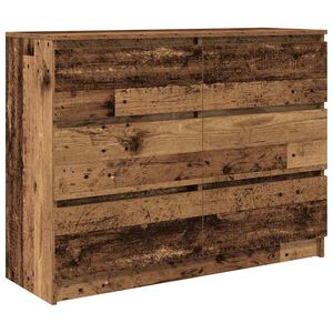 vidaXL Сайдборд, cтаро дърво, 100x35x76 см, инженерно дърво