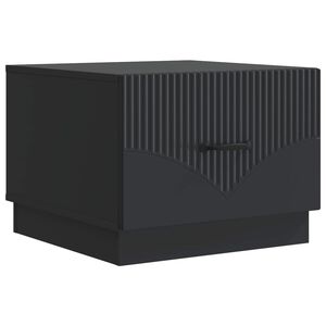 vidaXL Масичка за кафе Черно 49 x 50 x 37 см Инженерна дървесина