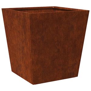 Градинска саксия vidaXL 40x40x40 cm от атмосферна стомана