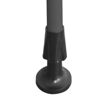 vidaXL Ръчно прибиращ се сенник с LED, 100 см, антрацит
