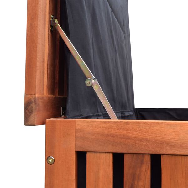 vidaXL Градински сандък за съхранение, 118x52x58 см, дърво