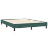 vidaXL Box Spring Легло без матрак Тъмнозелено 160x210 cm Кадифе