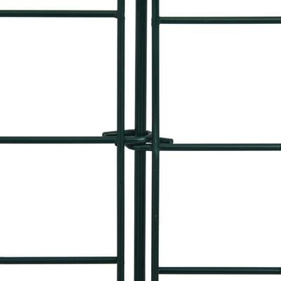 vidaXL Комплект дъгообразна градинска ограда 77,5x78,5 см зелено