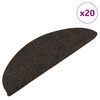 vidaXL Самозалепващи стелки за стълби, 20 бр, антрацит, 56x17x3 см