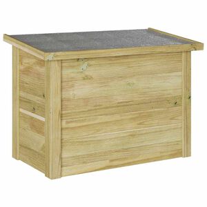 vidaXL Кутия за съхранение Естествен 80 x 44,5 x 57,5 см