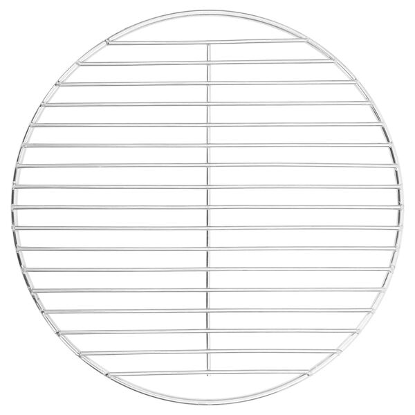 vidaXL Решетка за барбекю, кръгла, Ø34,5 см, неръждаема стомана 304