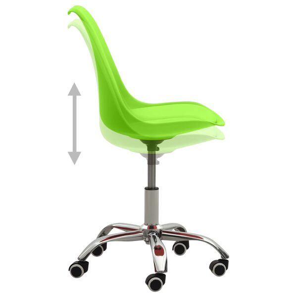 vidaXL Трапезни столове, 4 бр, зелени, изкуствена кожа