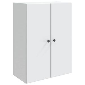 vidaXL Стенно шкафче Бяло 66 x 34,5 x 90 см Инженерна дървесина