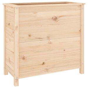 vidaXL Градински сандък, 82,5x40x78 см, масивна борова дървесина
