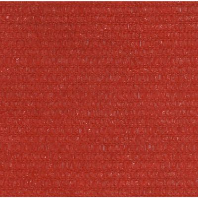 vidaXL Платно-сенник, 160 г/м², червено, 3,6x3,6 м, HDPE