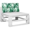 vidaXL Палетна възглавница, на листа, 80x40x12 см, текстил