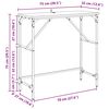 vidaXL Конзолна маса Черния дъб 75 x 32 x 75 см Инженерно дърво