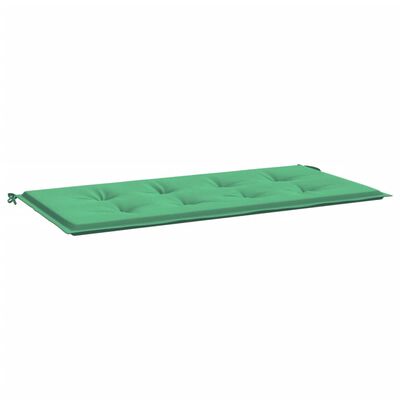 vidaXL Възглавница за градинска пейка зелена 120x50x3 см оксфорд плат