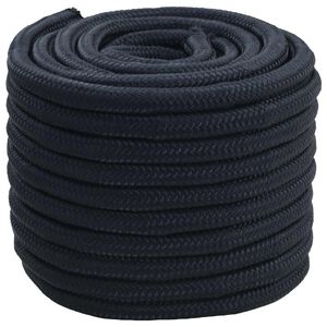 vidaXL Въже за лодка 2 mm 25 m Кралско синьо Полиестер