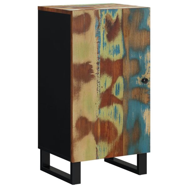 vidaXL Сайдборд с врата 40x31x75 см масивно регенерирано дърво