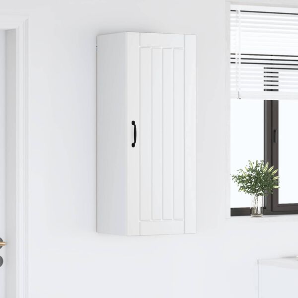 vidaXL Кухненски шкаф Lucca Бяло 40 x 31 x 100 см Инженерна дървесина