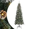 vidaXL С изкуствено коледно дърво с 300 LED светодиода Зелен 240 cm