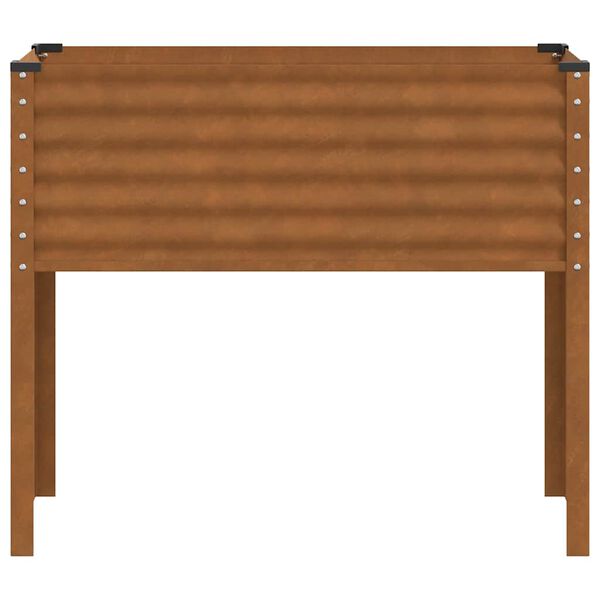 vidaXL Градинска саксия 100x45x90 см, устойчива на атмосферни влияния стомана