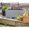 LECHUZA Плантер BALCONERA Stone 50 ALL-IN-ONE, сив