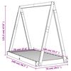 vidaXL Рамка за детско легло, бяла, 70x140 см, бор масив