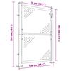 vidaXL Градинска порта 100x145 см, неръждаема стомана