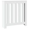 vidaXL Капак за радиатор, бял, 78x20x82 см, инженерно дърво
