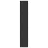 vidaXL Разделител за стая, черен, 100x33x175 см, инженерно дърво