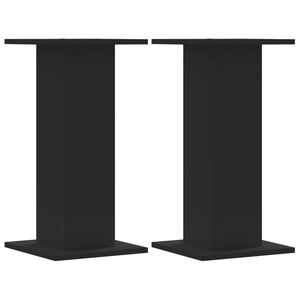 vidaXL Стойки за растения 2 бр черни 30x30x60 см инженерно дърво