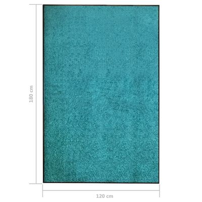 vidaXL Перима изтривалка, синьо-зелена, 120x180 см