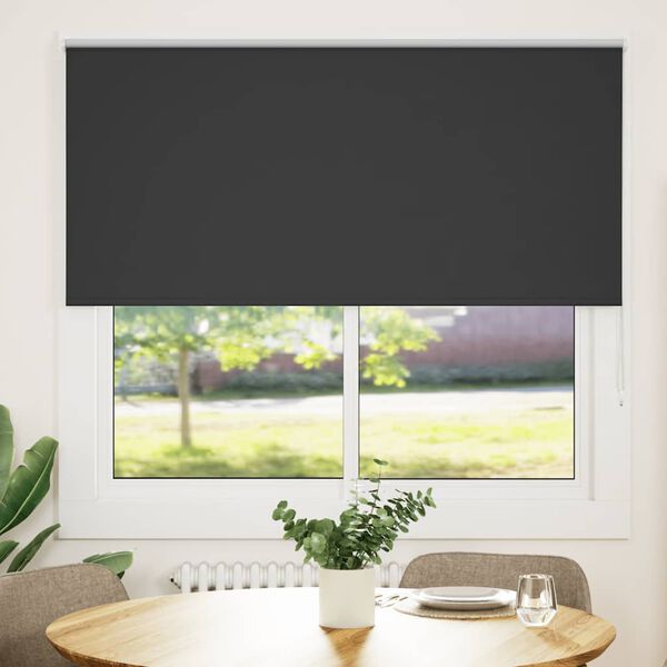 vidaXL Ролетна щора Blackout Black 155x130 cm Ширина на плата 151,6 cm