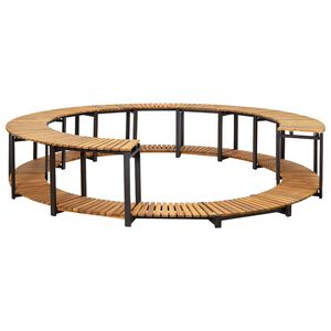 vidaXL Спа съраунд, 273x53 см, акациево дърво масив