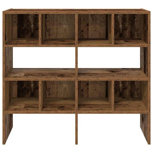 vidaXL Поставки за обувки, 2 бр, стифируеми, старо дърво, 89,5x30x40см