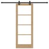 vidaXL Преплъзваща се врата Естествен 78 x 202 см