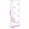 vidaXL Стенен закачалка за палта Старо дърво 30 x 1,5 x 80 см