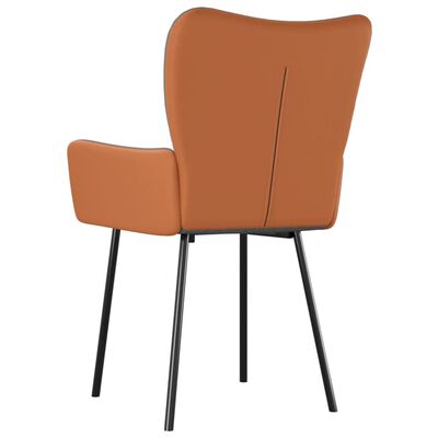vidaXL Трапезни столове, 2 бр, тъмносиви, текстил и изкуствена кожа