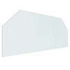 vidaXL Стъклена плоча за камина Прозрачен 120 x 50 cm Стъкло