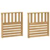 vidaXL Модул с подлакътници 2 pcs Бяло 60 x 6 x 61 см