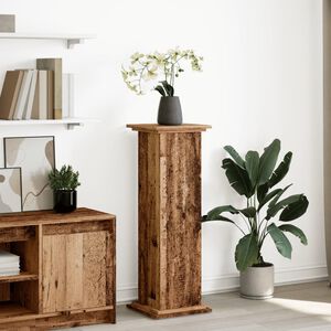 vidaXL Стойка за витрини със съхранение 31x30x90 см инженерно дърво