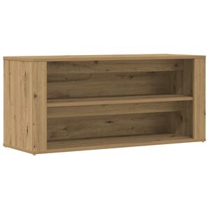 vidaXL Пейка за обувки, дъб артизан, 100x35x45 см, инженерно дърво