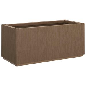 vidaXL Кутия за цветя в градината Кафяво 80 x 36 x 35 см ПП