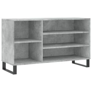 vidaXL Шкаф за обувки, бетонно сив, 102x36x60 см, инженерно дърво