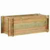vidaXL Вдигнато легло за зеленчуци Зелено 120 x 80 x 32 см