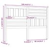 vidaXL Горна табла за легло, меденокафява, 146x4x100 см, бор масив