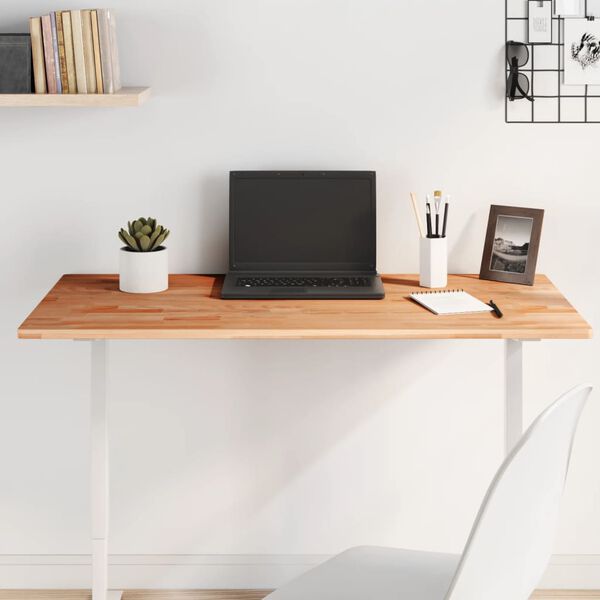 vidaXL Плот за маса 100x60x1,5 см правоъгълен масивен бук