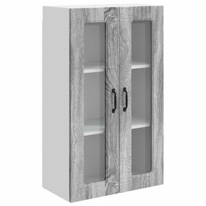 vidaXL Панел за миялна машина Kalmar Сив Сонома 60 x 31 x 100 см