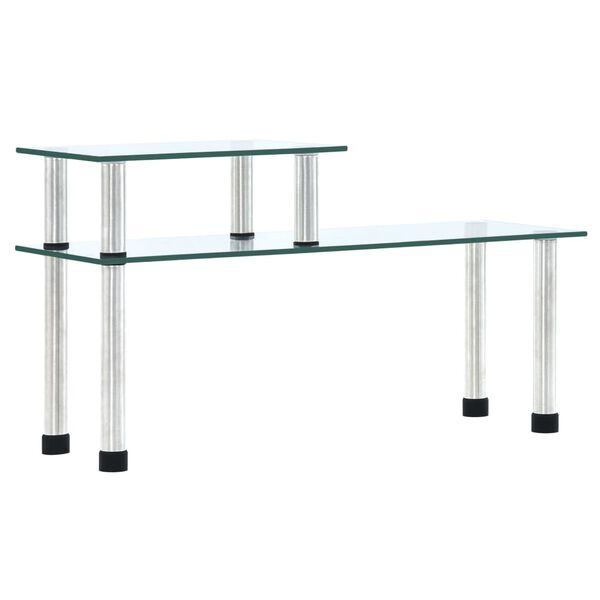 vidaXL Кухненски рафт, прозрачен, 45x16x26 см, закалено стъкло