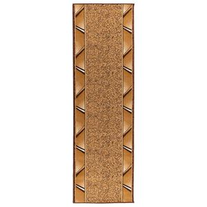 vidaXL Килим с пътека FLORNES Тъкан Охра Зигзаг 67 x 150 cm ПП 7 mm