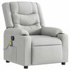 vidaXL Масажен стол за лежанка Cloud Grey Fabric