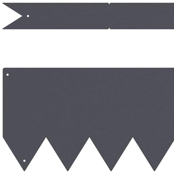 vidaXL Ограда за трева 30 pcs Антрацит 100 x 0.05 x 20 см